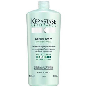 Kerastase Resistance Bain De Force Шампунь-ванна для глубокого восстановления поврежденных и ослабленных волос 1 л