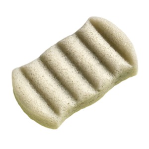 The Konjac Sponge Co Face Sponge With Nourishing Mineral Rich Green Clay 6 Wave Спонж конняку для тела с зеленой глиной 6 волн