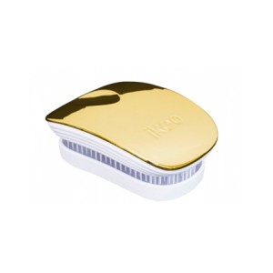 Ikoo Pocket Brush Gold Metallic Edition White Body Компактная расческа Цвет: Золотой с белым