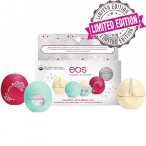 EOS 3 Pack Holiday 2015 Limited Edition Decorative Lip Balm Collection Набор состоит из 3-х смягчающих и увлажняющих бальзамов