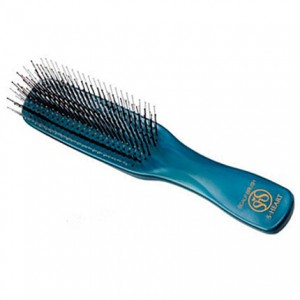 S-Heart-S Scalp Brush 376 Blue Расческа для укладки и мытья волос и для мягкого массажа кожи головы Цвет: Синий