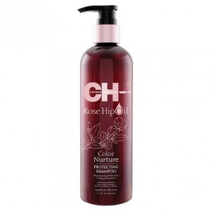 CHI Rose Hip Oil Color Nurture Protecting Shampoo Защитный шампунь с маслом розы и кератином 340 мл