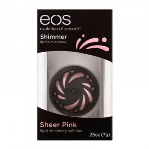 EOS Shimmer Lip Balm Sheer Pink Шиммерный бальзам для губ Розовый