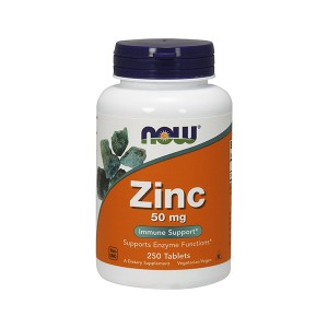 NOW Foods Zinc 50 mg Immune Support Цинк 50 мг