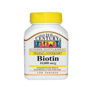 21 st Century Ultra Potency Biotin 10000 mcg Биотин 10 мг ультра сила