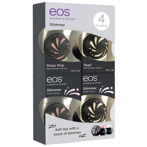 EOS 4 Shimmer Lip Balm Набор из 4-х шиммерных бальзамов для губ