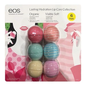 EOS 6 Pack Lasting Hydration Lip Care Collection Набор из 6-ти смягчающих и увлажняющих бальзамов