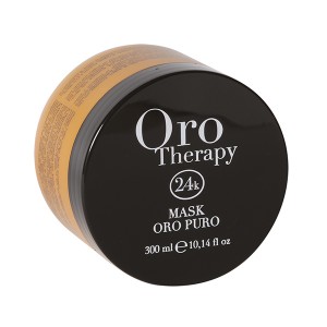 Fanola Oro Therapy Mask Oro Puro Восстанавливающая маска с маслом арганы, сладкого миндаля и микрочастицами золота 300 мл