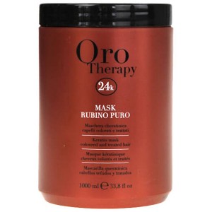 Fanola Oro Therapy Mask Rubino Puro Рубиновая маска с кератином для окрашенных волос 1 л