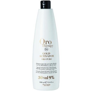 Fanola Oro Therapy Gold Activator Oro Puro 30 Vol 9% Окислитель с микрочастицами золота 9% 1 л