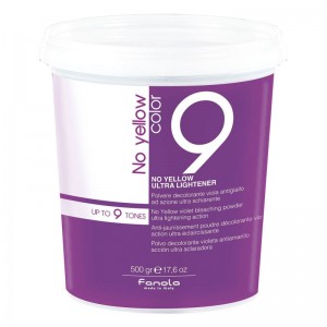 Fanola No Yellow Up to 9 Tones Violet Bleaching Powder Ultra Lightening Action Осветляющая пудра для волос до 9 тонов 500 г