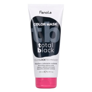 Fanola Color Mask Total Black Питательная окрашивающая маска для волос "Черная" 200 мл