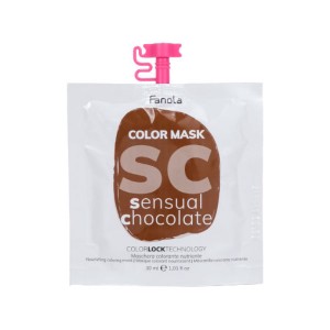 Fanola Color Mask Sensual Chocolate Питательная окрашивающая маска для волос "Шоколадная" 30 мл