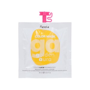 Fanola Color Mask Golden Aura Питательная окрашивающая маска для волос "Золотистая" 30 мл