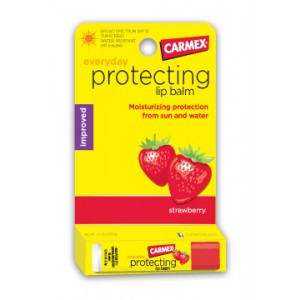 CARMEX Everyday Protecting lip balm Strawberry Ежедневный Клубничный защитный бальзам для губ