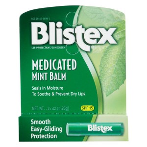 Blistex Medicated Mint Balm Лечебный ментоловый бальзам для губ SPF 15